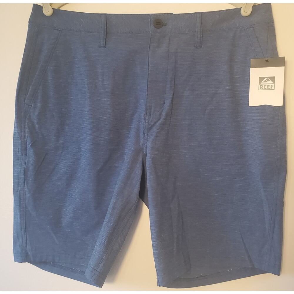 REEF Men's Hybrid Shorts DANTE WALK SHORT Gray Size 34 Lightweight Quick Dry